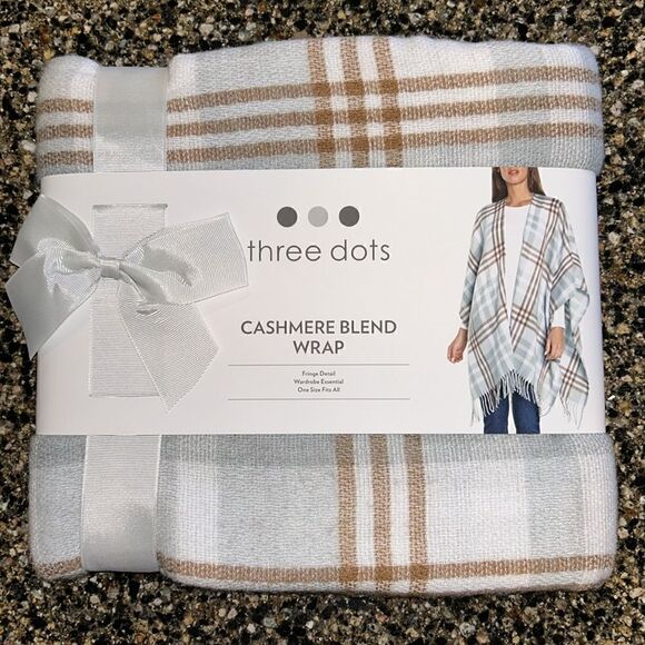 NEW Three Dots Cashmere Blend Wrap - Picture 4 of 7